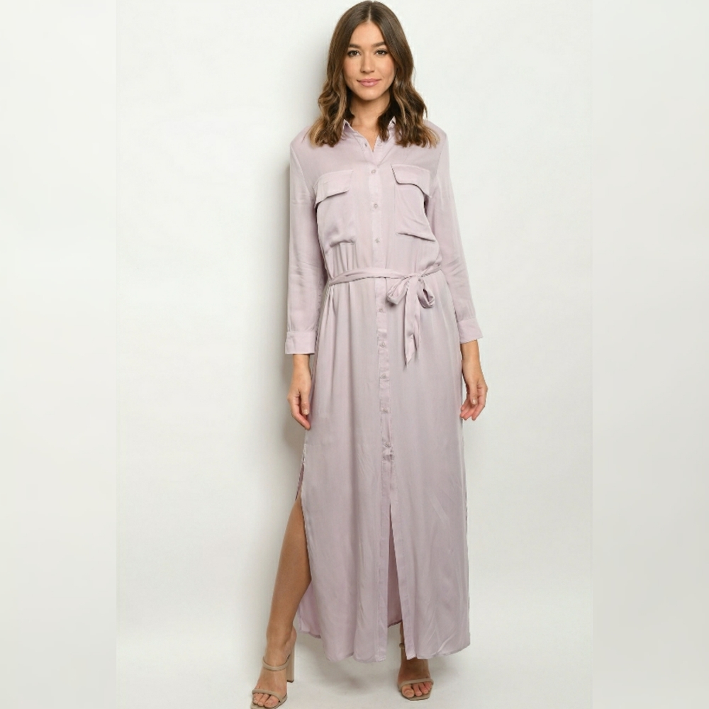 Longsleeve Maxi Dress Lilac